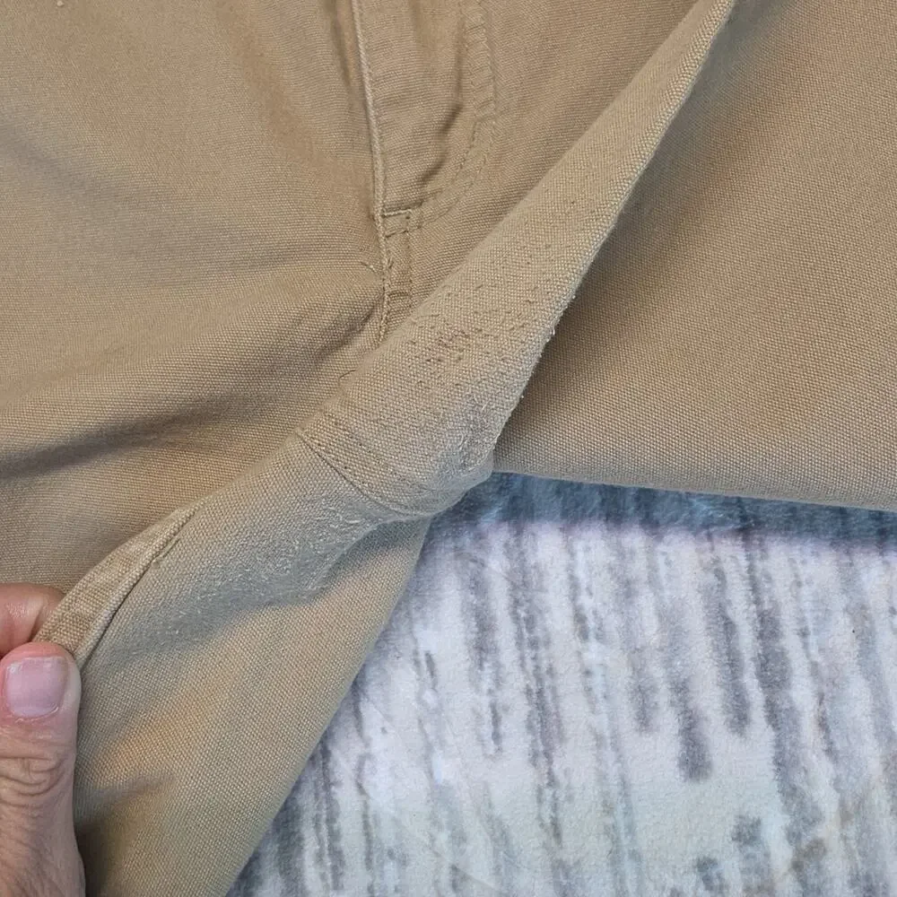 Carhartt Women's Carpenter Pants Tan Original Fit Straight Leg Sz 14 - Picture 7 of 13